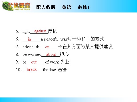 高中英语必修一（人教版）Unit 5 Period 1第5页