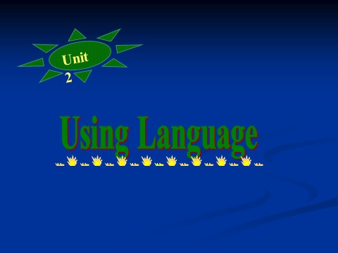 高中英语必修二（人教版）Using language第1页