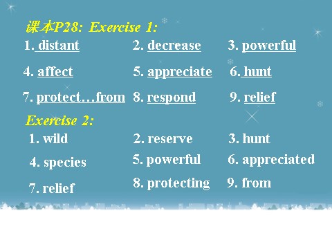 高中英语必修二（人教版）高中英语：Unit 4  Wildlife Protection现在进行时被动语态第2页