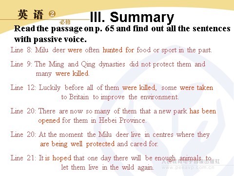 高中英语必修二（人教版）Grammar第8页