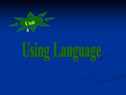 高中英语必修二（人教版）Using language第1页