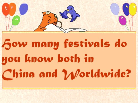 高中英语必修三（人教版）Unit 1 Festivals around the world-Warming up[教学课件]第2页