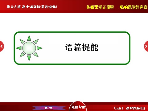 高中英语必修三（人教版）高中英语人教版必修3习题课件：Unit 1 《Grammar》 第10页