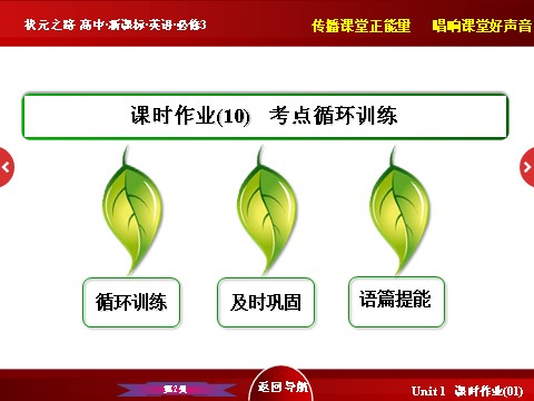 高中英语必修三（人教版）高中英语人教版必修3习题课件：Unit 2 《考点循环训练》 第2页