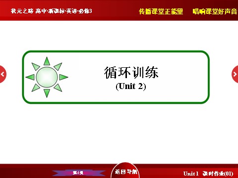 高中英语必修三（人教版）高中英语人教版必修3习题课件：Unit 3 《考点循环训练》 第4页