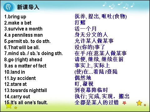 高中英语必修三（人教版）高中英语人教版课件 必修3 Unit 3 Period 2 Vocabulary第4页