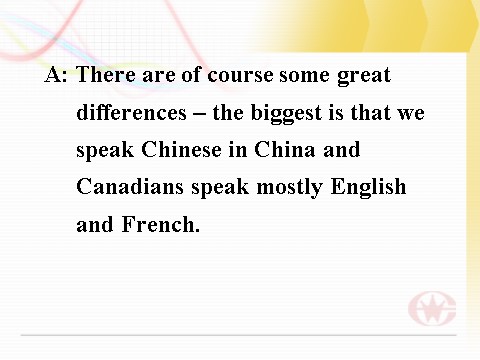 高中英语必修三（人教版）高一必修3 Unit5 Canada-the true north-Speaking(1)第10页