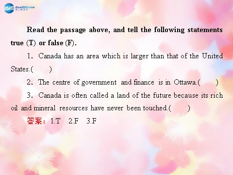 高中英语必修三（人教版）高中英语 unit 5 Canada“The True North”课件 新人教版必修3第8页