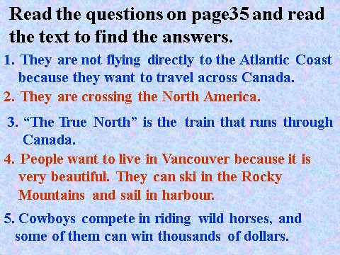 高中英语必修三（人教版）Unit5 Canada-the true north-Reading第8页