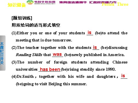 高中英语必修四（人教版）高中英语 Unit 1 Women of achievement Period Three Grammar课件 新人教版必修4第8页