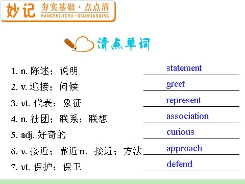 高中英语必修四（人教版）高中英语复习PPT课件：M4_Unit_4　Body_language_第5页