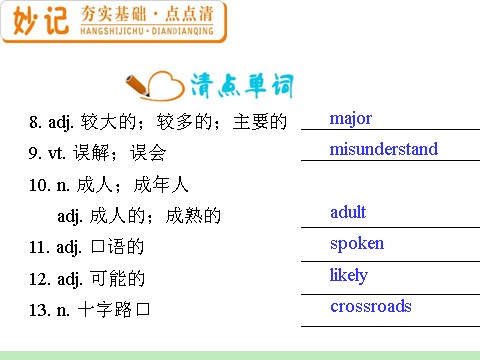 高中英语必修四（人教版）高中英语复习PPT课件：M4_Unit_4　Body_language_第6页