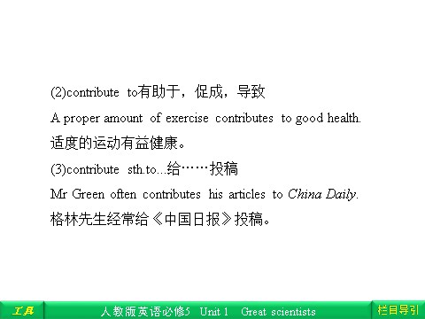 高中英语必修五（人教版）Unit 1 Great scientisis Section Ⅲ Learning about Language & Using Language第3页