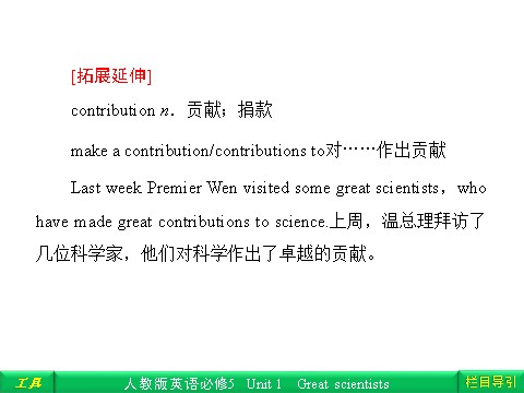 高中英语必修五（人教版）Unit 1 Great scientisis Section Ⅲ Learning about Language & Using Language第4页