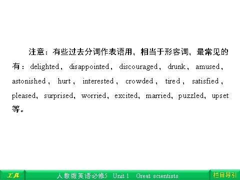 高中英语必修五（人教版）Unit 1 Great scientisis Section Ⅳ Grammar & Writing第10页