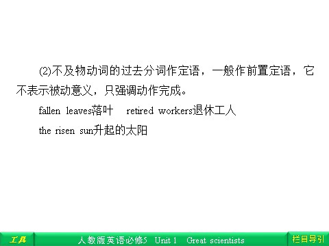 高中英语必修五（人教版）Unit 1 Great scientisis Section Ⅳ Grammar & Writing第3页