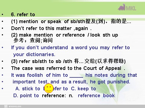 高中英语必修五（人教版）必修五 2.2《Unit2 the third period language points》第8页