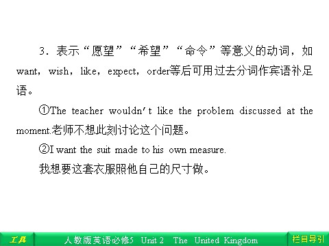 高中英语必修五（人教版）Unit 2 The United Kingdom Section Ⅳ Grammar & Writing第6页