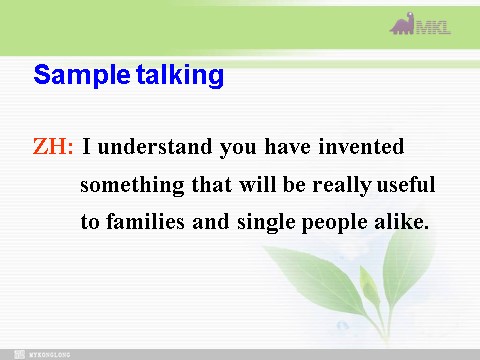 高中英语必修五（人教版）必修五 2.13《Unit 3　Talking》 第8页