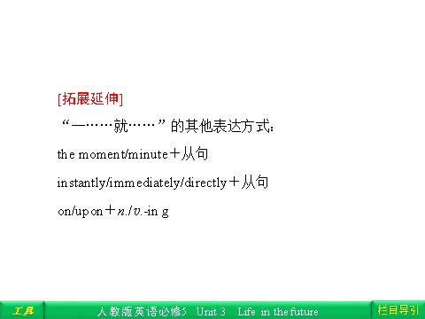 高中英语必修五（人教版）Unit 3 Life in the future Section Ⅲ Learning about Language & Using Language第5页