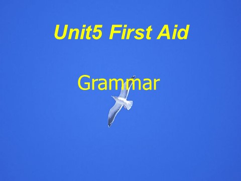 高中英语必修五（人教版）高二英语（人教版）必修5精选同步课件：unit 5 first aid-grammar第1页