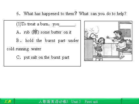 高中英语必修五（人教版）Unit 5 First aid Section Ⅰ Warming up & Reading第7页