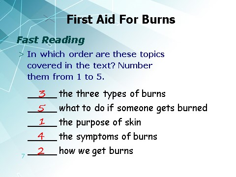 高中英语必修五（人教版）新人教必修五 Unit 5 First aid-Reading[课件]第7页
