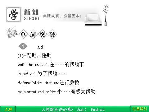 高中英语必修五（人教版）Unit 5 First aid Section Ⅱ Language points第2页