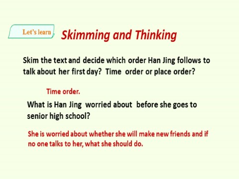 高中英语新版一册Welcome Unit-Reading and Thinking2第10页