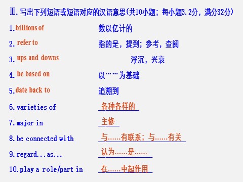 高中英语新版一册Unit 5 Period Two　Listening and Speaking & Reading and Thinking—Language Points第9页