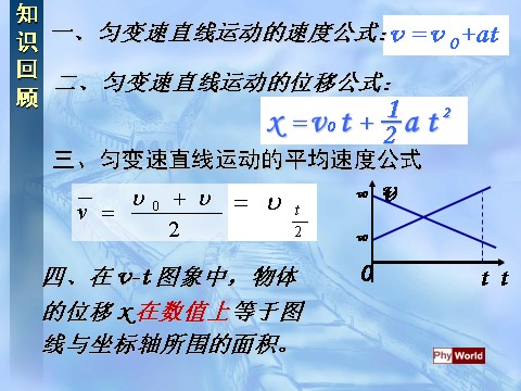 高中物理必修一2.3 匀变速直线运动的位移与时间的关系(第2课时)第2页