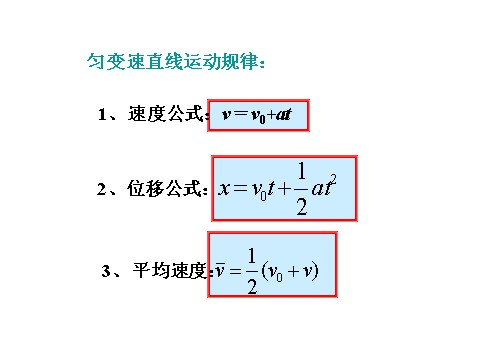 高中物理必修一新人教版必修1：2.4匀变速直线运动位移与速度关系课件第2页