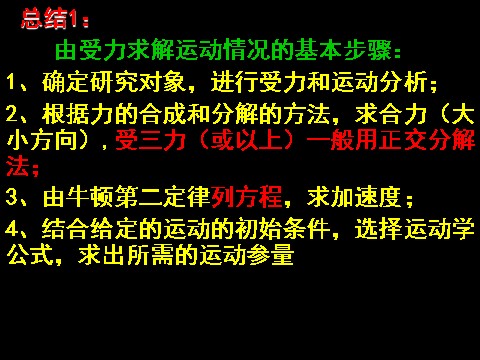 高中物理必修一4.6用牛顿定律解决问题（一）第6页