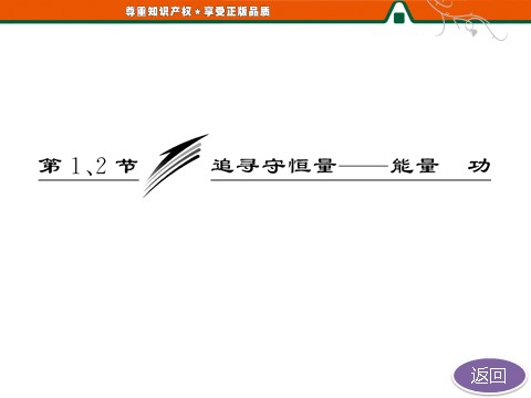 高中物理必修二第7章 机械能守恒定律    第1、2节   追寻守恒量——能量  功第3页