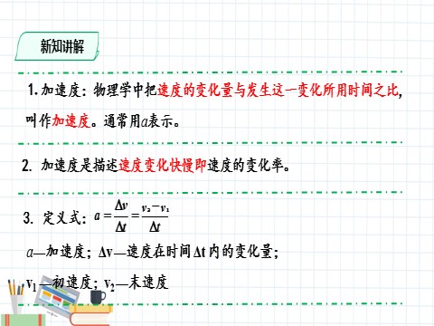 高中物理新版必修一册速度变化快慢的描述——加速度(课件)第5页