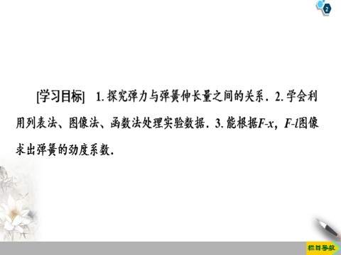 高中物理新版必修一册第3章 实验：探究弹簧伸长量与弹簧弹力的关系第2页