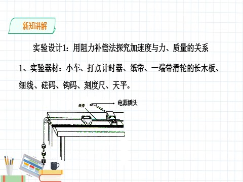 高中物理新版必修一册实验：探究加速度与力、质量的关系第10页