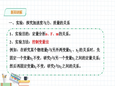 高中物理新版必修一册实验：探究加速度与力、质量的关系第4页