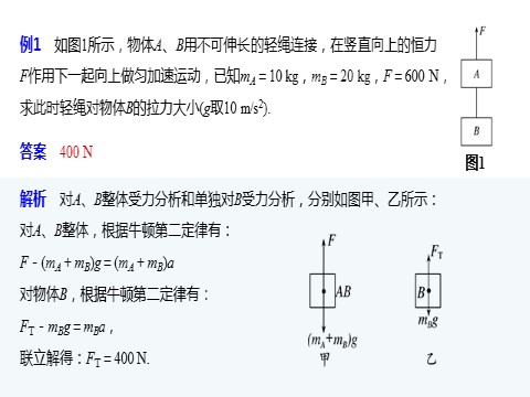 高中物理新版必修一册第4章 专题强化　动力学连接体问题和临界问题第7页