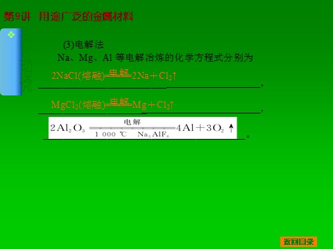 高中化学 必修一2014届高考化学一轮基础典型例题讲解课件：第9讲　用途广泛的金属材料 46张PPT第9页