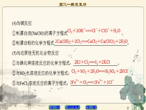 高中化学 必修一第4章 第2节　富集在海水中的元素——卤素(Cl、Br、I)第6页