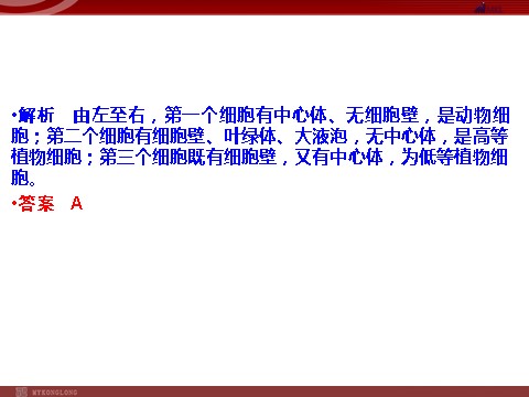 高中生物必修一高效课堂同步课件：3章末整合《细胞的结构》（必修1）第6页