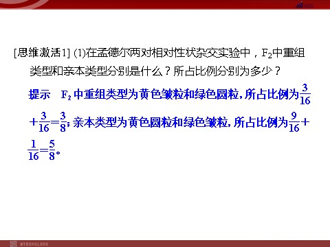 高中生物必修二高效课堂同步课件：1-2盂德尔的豌豆杂交实验（二）（必修2）第9页