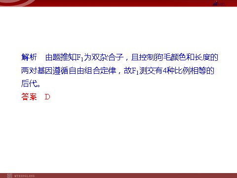 高中生物必修二高效课堂同步课件：章末整合1《遗传因子的发现》（必修2）第7页