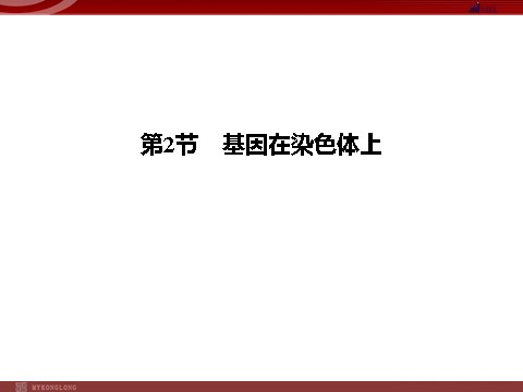 高中生物必修二高效课堂同步课件：2-2基因在染色体上（必修2）第1页