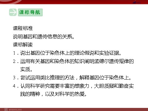 高中生物必修二高效课堂同步课件：2-2基因在染色体上（必修2）第3页