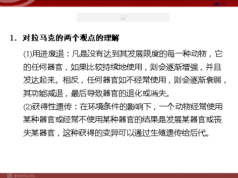 高中生物必修二高效课堂同步课件：7-1现代生物进化理论的由来（必修2）第6页