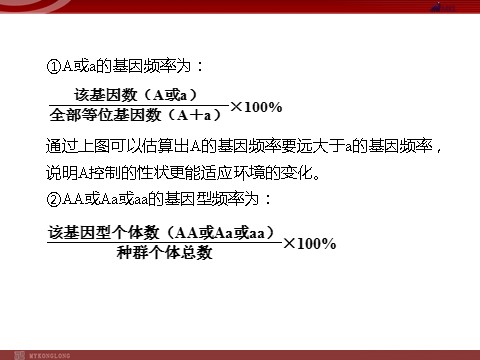 高中生物必修二高效课堂同步课件：7-2现代生物进化理论的主要（必修2）第8页