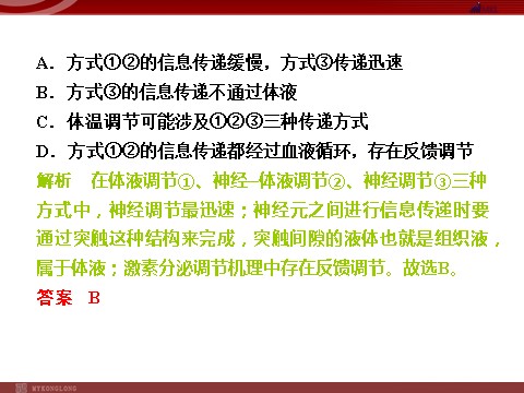 高中生物必修三高效课堂同步课件：2-3神经调节与体液调节的关系（必修3）第10页