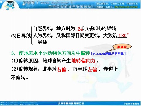 高中地理必修一高考地理人教版一轮复习课件：第一章第二讲 地球的运动——自转第7页